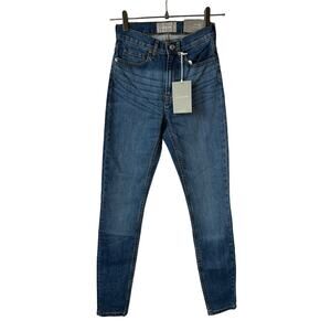 NWT Everlane Women's High Rise Skinny Jeans  Medium Wash Size 23 Tall